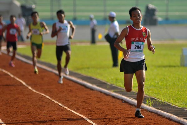 Atlet lari di Porprov Jatim (Foto : KONI Jatim)