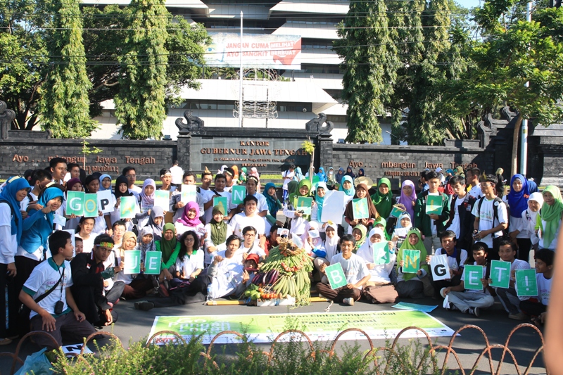 Kampanye Go Pangan Lokal MITI Mahasiswa. (Foto : Dok.Pacitanku)