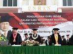 Presiden SBY mendapatkan gelar guru besar bidang ketahanan nasional. (Foto : Fanpage SBY)