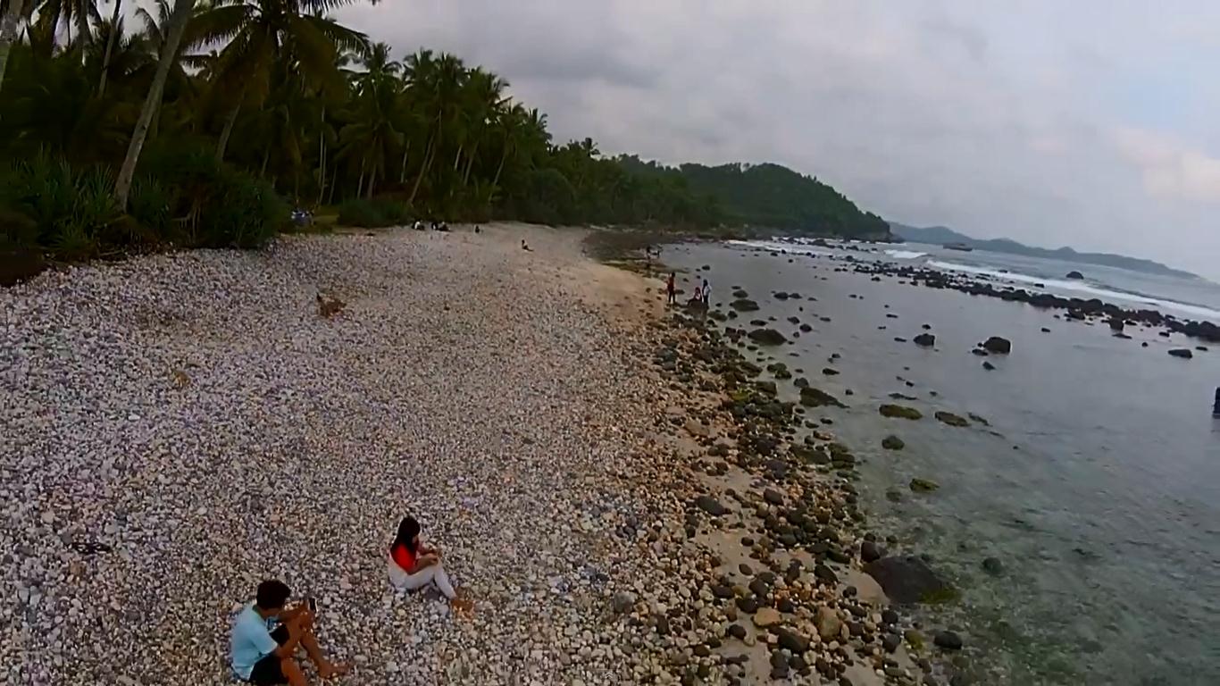 Pantai Pidakan dilihat dari pesawat Drone. (Foto : Youtube)