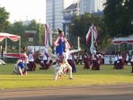 Gladi Resik Tari Kolosal Pacitan Bumi Kaloka di Jakarta. (Foto : Wahyuni Nayaka)