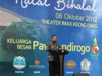 SBY saat memberikan sambutannya dalam silaturahmi Pawitandirogo pada tahun 2012, malam ini SBY akan menghadiri acara serupa di TMII. (Foto : pawargo)