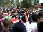 SBY Disambut Meriah Warga Cikeas dan Pwaitandirogo. (Foto : Adna/Pacitanku)