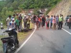 Kecelakaan berujung maut di Tegalombo, Pacitan. (Foto : Prabu Toberas/Ribut)