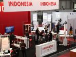Paviliun Indonesia di arena CeBIT Hannover Jerman, 16-20 Maret 2015. Ada 12 perusahaan Indonesia yang ikut serta dalam kegiatan pameran IT terbesar dunia tersebut.
