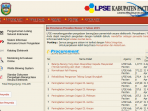 Laman resmi LPSE Pacitan