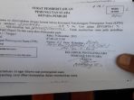 Surat undangan untuk memilih atau Model C6 yang ditujukan kepada seorang polisi. (Foto: Berita Empat)