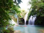 Keindahan Air Terjun Grojogan Dhuwur Candi, Pringkuku. (Foto: Doni Diadon)