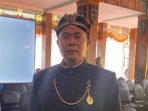 Anggota DPRD Pacitan Arifin saat menghadiri peringatan Hari Jadi ke-281 Kabupaten Pacitan.