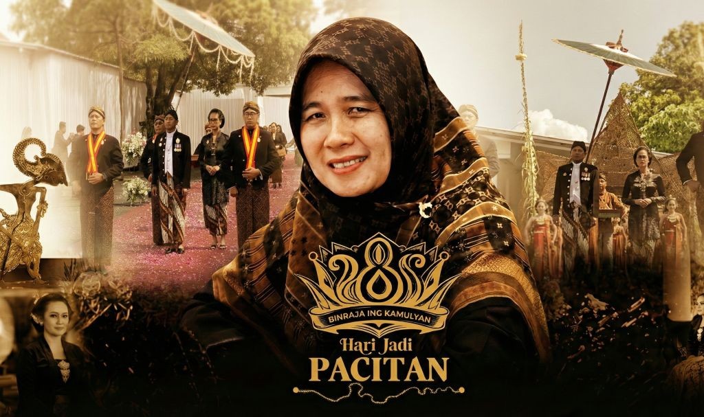 Politisi perempuan Ririn Subiyanti dalam poster peringatan Hari Jadi Pacitan ke-281.