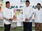 Wakil Bupati Pacitan Gagarin Sumrambah berbicara dengan penuh empati di depan warga binaan Rutan Pacitan.
