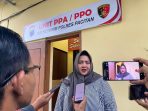 Laporan Kasus Kekerasan Anak Polres Pacitan. Citra Yulia Margaretha saat melaporkan kasus kekerasan anak di Polres Pacitan.