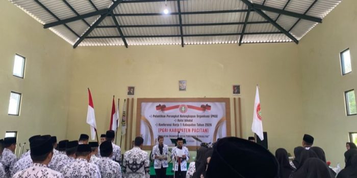 Pelantikan pengurus PKO PGRI Kabupaten Pacitan masa bakti 2025-2030.