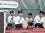 Peserta Festival Rebana Klasik di Syawalan Fest 2026 Pacitan tampil di Lapangan PETA.