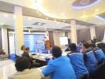 Sekda dan Ketua DPRD Pacitan memberikan arahan dalam workshop ekraf anak muda go digital di Hotel Grand Bromo.