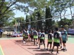Pembukaan turnamen olahraga SPENSAKA CUP 1 di SMPN 1 Kebonagung Pacitan yang diikuti siswa SD se-Kecamatan Kebonagung.