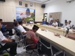Jalannya proses mediasi sengketa lahan Goa Gong yang dihadiri BPN, Kapolres Pacitan, Pemkab, dan warga di Mapolres Pacitan.