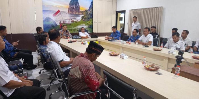 Jalannya proses mediasi sengketa lahan Goa Gong yang dihadiri BPN, Kapolres Pacitan, Pemkab, dan warga di Mapolres Pacitan.