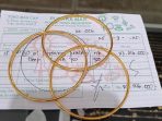 Bukti Dugaan Gelang Emas Palsu Lapis Tembaga di Pacitan