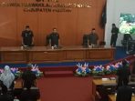 Wakil Bupati Pacitan Gagarin menyampaikan pengajuan Raperda Pilkades.
