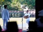Bupati Pacitan Indrata Nur Bayuaji memimpin upacara Hari Lahir Pancasila 2026 di halaman pendopo kabupaten.