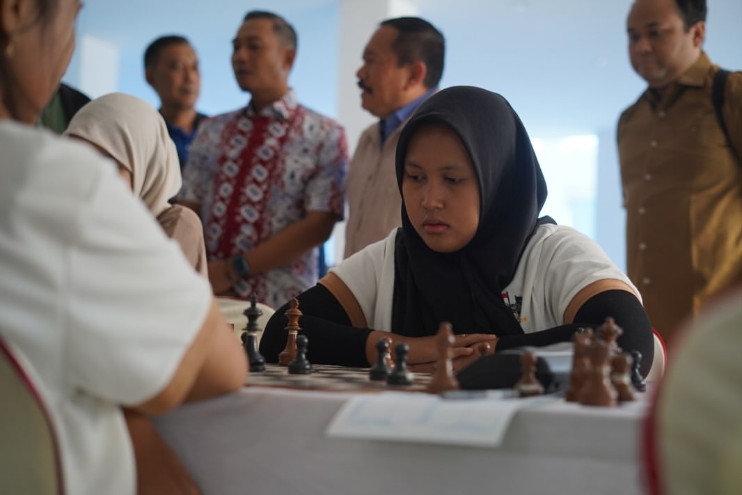 Suasana pertandingan Kejurprov Catur Jatim 2026 di Pacitan yang berjalan sukses.