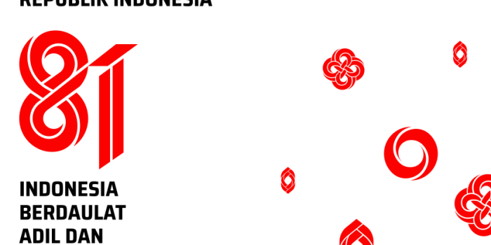 Logo resmi HUT ke-81 Republik Indonesia dengan desain tematik untuk perayaan kemerdekaan nasional