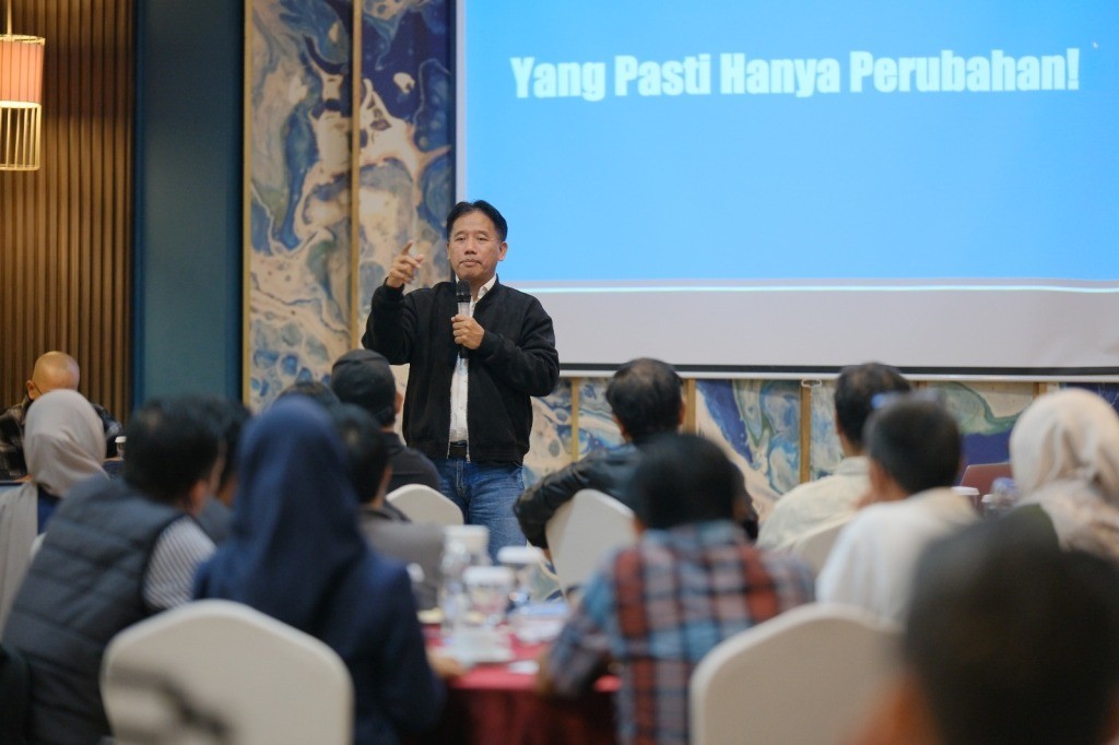 Suasana diskusi Keberlanjutan Media dan Ekosistem oleh LMC dan Google di daerah.