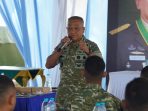 Wakasad Letjen TNI Muhammad Saleh Mustafa memberikan arahan tegas kepada prajurit Yonif TP 934/SBY di Kabupaten Pacitan.