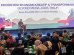 Sekretaris Daerah Provinsi Jatim Adhy Karyono membuka Jatim Media Summit 2026 di Whiz Luxe Hotel Surabaya.