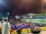 Suasana jemaah pengajian membludak di Masjid Besar Al Muhajidin Tulakan Pacitan.