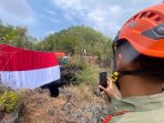 Bupati Pacitan Indrata Nur Bayuaji mengikuti upacara HUT ke-81 RI di dalam Gua Luweng Ombo.