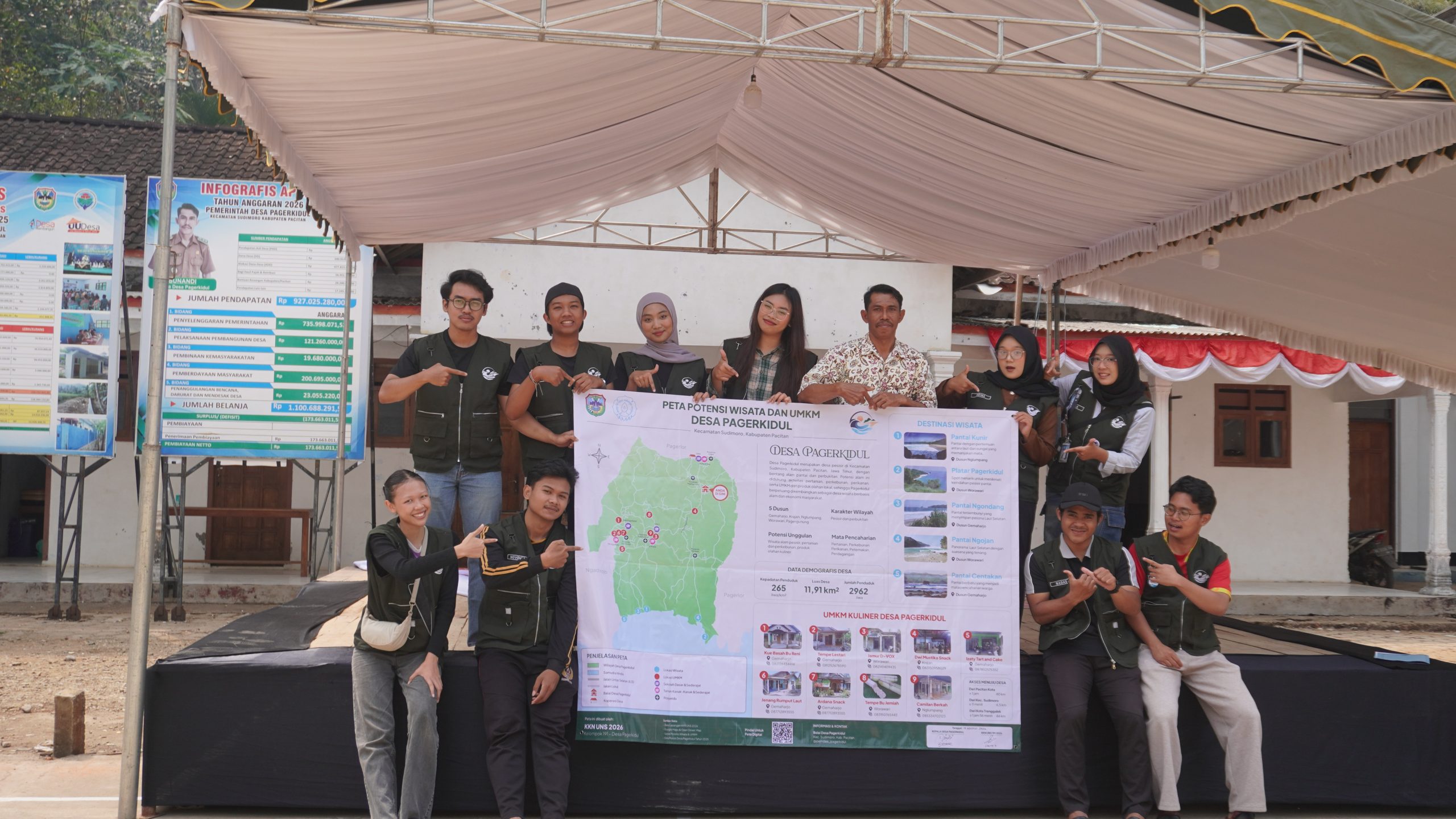 Kelompok 191 KKN UNS bersama Pemerintah Desa Pagerkidul