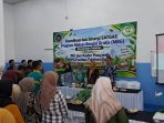 Rapat koordinasi pengawasan Program Makan Bergizi Gratis di aula SPPG Tulakan Dapur Ghania, Pacitan.