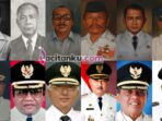 Kolase foto 12 tokoh Bupati Pacitan dari masa ke masa, mulai dari Soesanto Tirtoprodjo hingga Indrata Nur Bayuaji.
