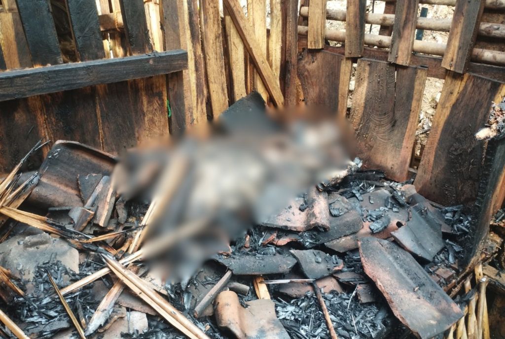Kondisi sebagian rumah dan kandang kambing milik Jumani di Desa Jetiskidul, Pacitan yang hangus akibat kebakaran rembetan pembakaran sampah. Kondisi sebagian rumah dan kandang kambing milik Jumani di Desa Jetiskidul, Pacitan yang hangus akibat kebakaran rembetan pembakaran sampah.