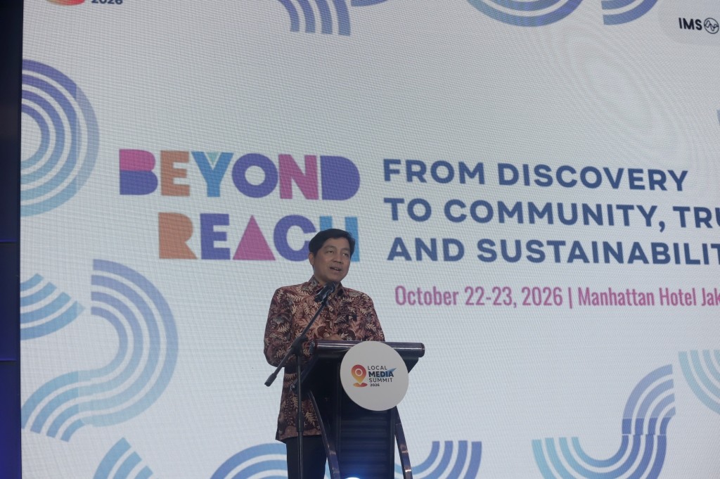 Kemenko Perekonomian Apresiasi Penyelenggaraan Local Media Summit 2026 di Jakarta Staf Ahli Kemenko Perekonomian Haryo Limanseto memberikan pidato kunci dalam Local Media Summit 2026 di Manhattan Hotel Jakarta.