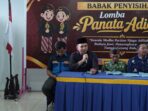 Ketua DPD KNPI Pacitan Bagus Surya Pratikna pada penutupan Lomba Panata Adicara ke-5 Kabupaten Pacitan
