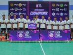 Tim Bola Voli Putra STKIP PGRI Pacitan Runner-Up LVM 2026 Seri Surabaya Skuad tim bola voli putra STKIP PGRI Pacitan berfoto bersama usai meraih runner-up Liga Voli Mahasiswa LVM 2026 Seri Surabaya di GOR UNESA.