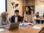 Suasana belajar dan kursus bahasa Inggris bersama pengajar profesional di ICAN Learning Center.
